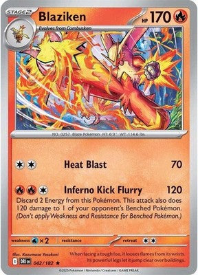 Blaziken 042/182 SV10: Destined Rivals Holofoil Pokémon TCG