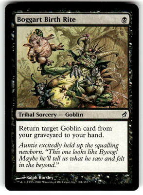 Boggart Birth Rite Lorwyn 101 C Magic: The Gathering Near Mint