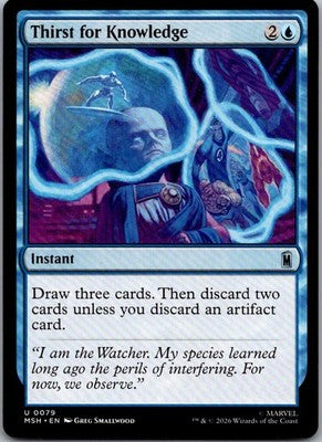 Thirst for Knowledge 79 Uncommon Marvel Super Heroes Magic: The Gathering NM