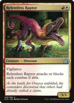 Relentless Raptor RIX 169 NM Magic: The Gathering
