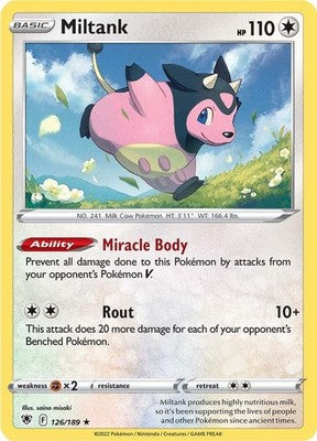 Miltank 126/189 SWSH10: Astral Radiance Reverse Holofoil Pokémon TCG