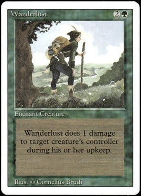 Wanderlust Revised Edition U Magic: The Gathering Lightly Played