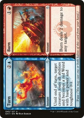 Turn // Burn GK1 45 NM Magic: The Gathering