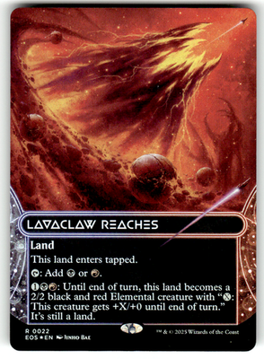 Lavaclaw Reaches (00 ) (Borderless) Edge of Eternities: Stellar Sights 22 R Foil