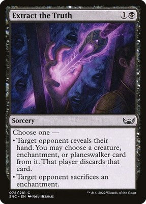 Extract the Truth SNC 78 NM Magic: The Gathering