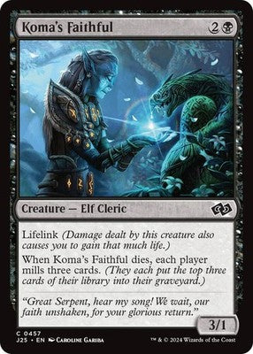 Koma's Faithful J25 457 NM Magic: The Gathering