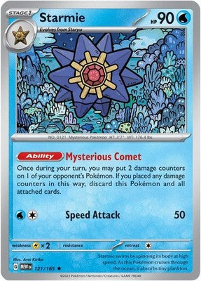 Starmie 121/165 SV: Scarlet & Violet 151 Holofoil Pokémon TCG