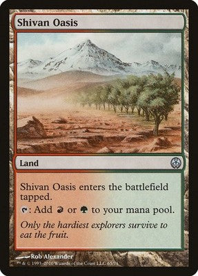 Shivan Oasis DDE 65 NM Magic: The Gathering
