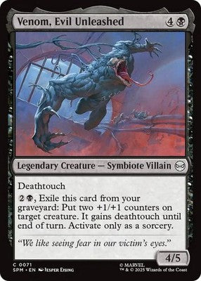 Venom, Evil Unleashed SPM 71 NM Magic: The Gathering