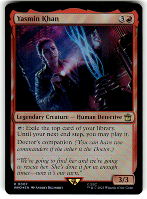 Yasmin Khan Universes Beyond: Doctor Who 7 R Foil Magic: The Gathering Near Mint