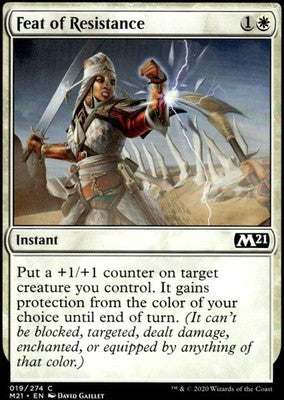 Feat of Resistance Core Set 2021 19 C Magic: The Gathering Near Mint
