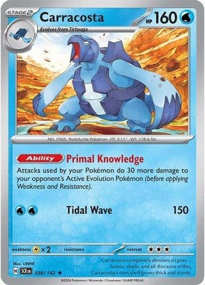 Carracosta 038/142 SV07: Stellar Crown Holofoil Pokémon TCG