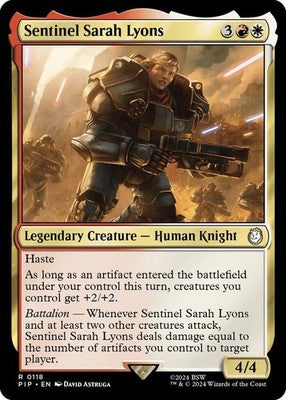 Sentinel Sarah Lyons PIP 118 NM Magic: The Gathering