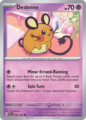 Dedenne 036/091 SV: Paldean Fates Pokémon TCG