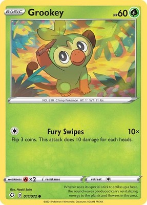 Grookey 011/072 Shining Fates Pokémon TCG