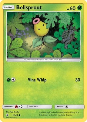 Bellsprout 1/145 SM - Guardians Rising Pokémon TCG