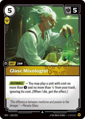 Glasc Mixologist 165/221 Spiritforged Riftbound: League of Legends