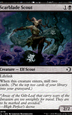 Scarblade Scout Lorwyn Eclipsed 118 C Magic: The Gathering Near Mint