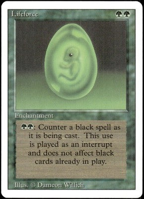 Lifeforce Revised Edition U Magic: The Gathering Lightly Played