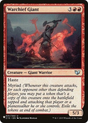 Warchief Giant PLST C15-31 NM Magic: The Gathering