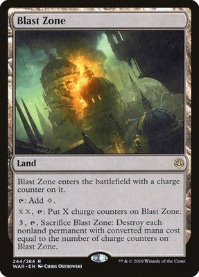 Blast Zone WAR 244 NM Magic: The Gathering
