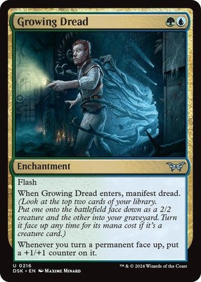 Growing Dread DSK 216 NM Magic: The Gathering