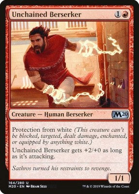 Unchained Berserker M20 164 NM Magic: The Gathering