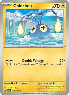 Chinchou 048/142 SV07: Stellar Crown Pokémon TCG