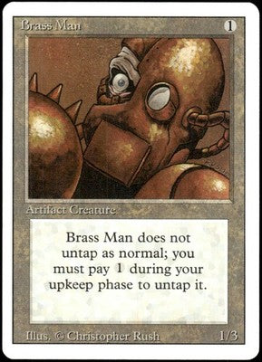 Brass Man Revised Edition U Magic: The Gathering Lightly Played