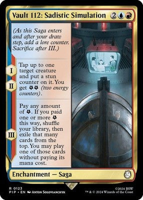 Vault 112: Sadistic Simulation PIP 123 NM Magic: The Gathering