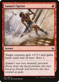 Samut's Sprint WAR 142 NM Magic: The Gathering