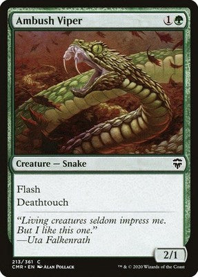 Ambush Viper CMR 213 NM Magic: The Gathering