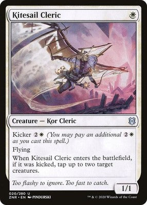 Kitesail Cleric ZNR 20 NM Magic: The Gathering