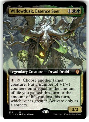 Willowdusk, Essence Seer (Extended Art) Commander 2021 333 M Near Mint