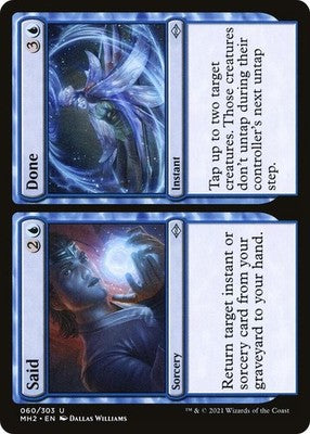 Said // Done MH2 60 NM Magic: The Gathering