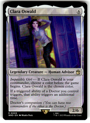 Clara Oswald Universes Beyond: Doctor Who 9 R Magic: The Gathering Near Mint