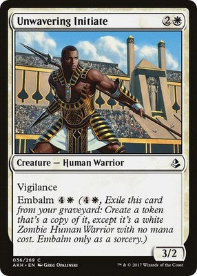 Unwavering Initiate AKH 36 NM Magic: The Gathering