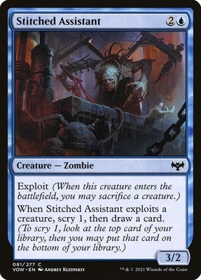 Stitched Assistant VOW 81 NM Magic: The Gathering