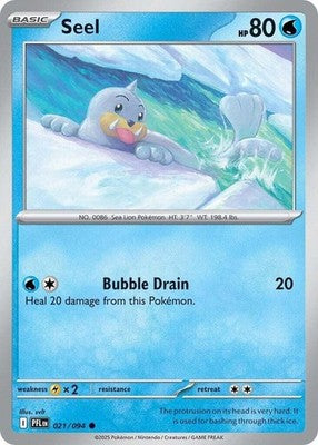 Seel 021/094 ME02: Phantasmal Flames Reverse Holofoil Pokémon TCG