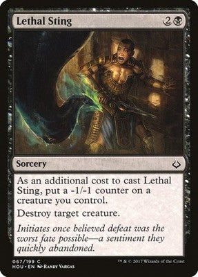 Lethal Sting HOU 67 NM Magic: The Gathering