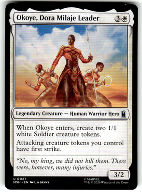 Okoye, Dora Milaje Leader Marvel Super Heroes 27 U Magic: The Gathering