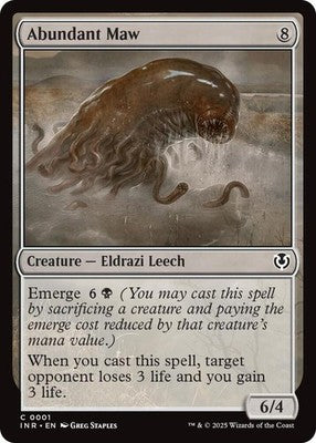 Abundant Maw INR 1 NM Magic: The Gathering