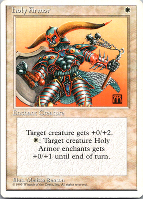 Holy Armor Fourth Edition C Magic: The Gathering Lightly Played