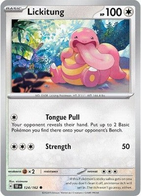 Lickitung 124/162 SV05: Temporal Forces Pokémon TCG