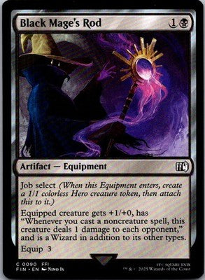 Black Mage's Rod 90 Common FINAL FANTASY Magic: The Gathering Near Mint