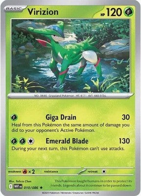 Virizion 010/086 SV: White Flare Holofoil Pokémon TCG
