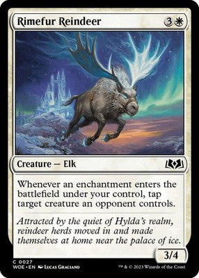 Rimefur Reindeer WOE 27 NM Magic: The Gathering