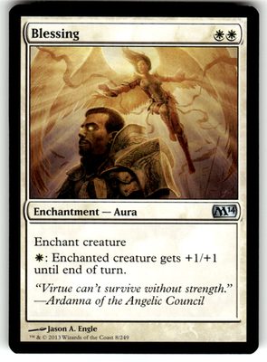 Blessing Magic 2014 (M14) 8 U Magic: The Gathering Near Mint