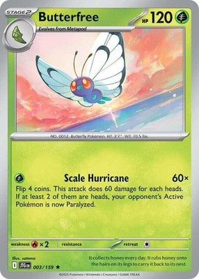 Butterfree 003/159 SV09: Journey Together Holofoil Pokémon TCG