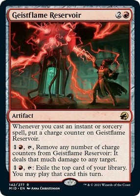 Geistflame Reservoir MID 142 NM Magic: The Gathering